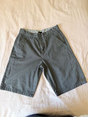 DC Men's Charcoal Pinstripe Shorts